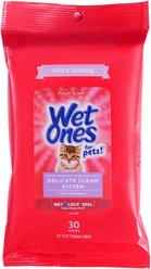 Wet Ones Delicate Fresh Scent Kitten Wipes, 30 count
