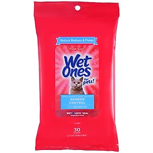 Wet Ones Dander Control Fresh Scent Cat Wipes, 30 count