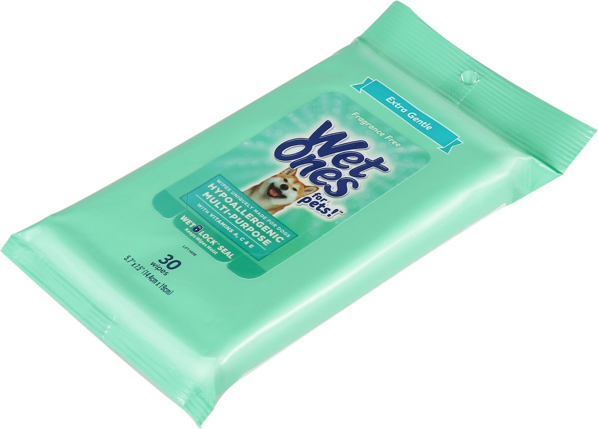 WET ONES Hypoallergenic MultiPurpose Dog Wipes, 30 count