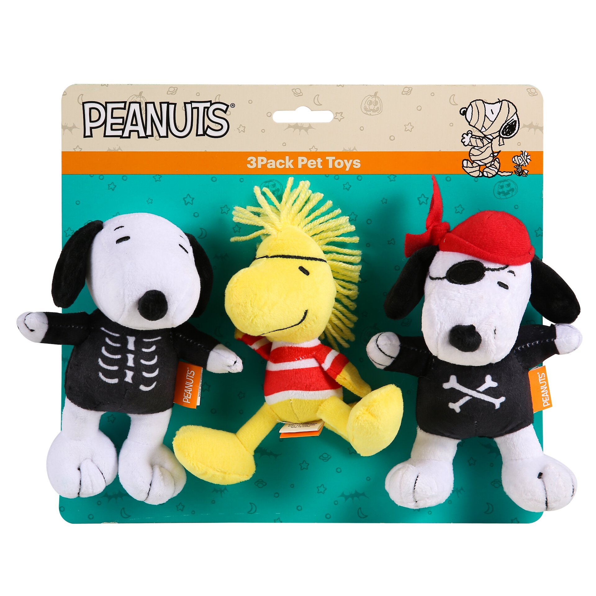 Fetch For Pets Peanuts Snoopy Dracula Squeaky Plush Dog Toy