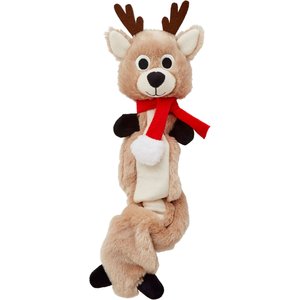 Frisco Holiday Festive Pals Plush Squeaky Dog Toy, 3 count