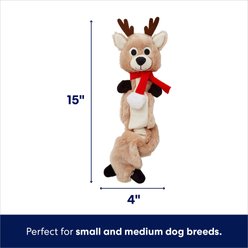 Frisco Holiday Reindeer Bungee Plush Squeaky Dog Toy, Small/Medium slide 2 of 5