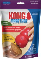 KONG Marathon Chicken Recipe Grain-Free Dog Medium Chew Treats, 2 count
