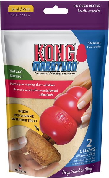 KONG Kong Marathon Chew Dog Toy Stuffing Chewy Dog Treats - Chicken - 2  pack - Chicken - 8 requests