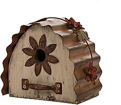 Glitzhome Distressed Solid Wood Bird House, 7.09-in slide 2 of 6