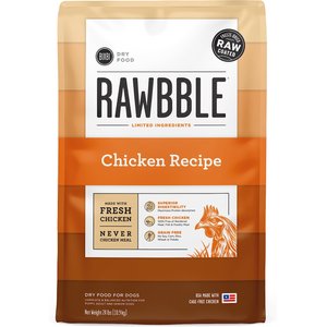 BIXBI RAWBBLE Fresh Chicken Recipe Limited Ingredient Grain-Free Dry Dog Food, 24-lb bag