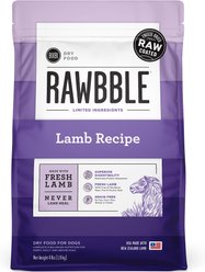 BIXBI RAWBBLE Fresh Lamb Recipe Limited Ingredient Grain-Free Dry Dog Food, 4-lb bag