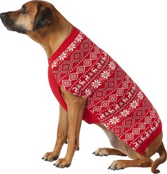 Frisco Reindeer Fair Isle Dog & Cat Christmas Sweater, Red, XXX-Large