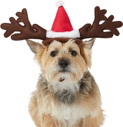 Frisco Santa Reindeer Antler Dog & Cat Headpiece, X-Small/Small