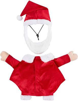 Show full view: Frisco Front Walking Santa Dog & Cat Costume, 1 count, X-Small slide 7 of 11