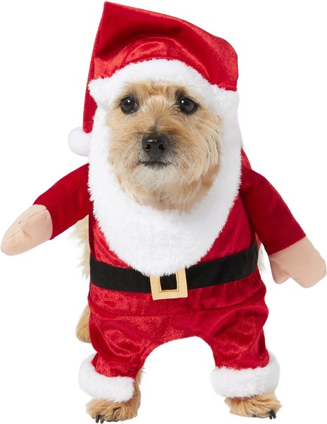 Frisco Front Walking Santa Dog & Cat Costume, 1 count, Medium slide 1 of 9