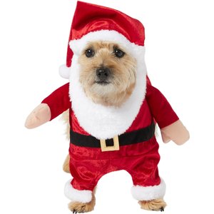 Frisco Front Walking Santa Dog & Cat Costume, 1 count, Large