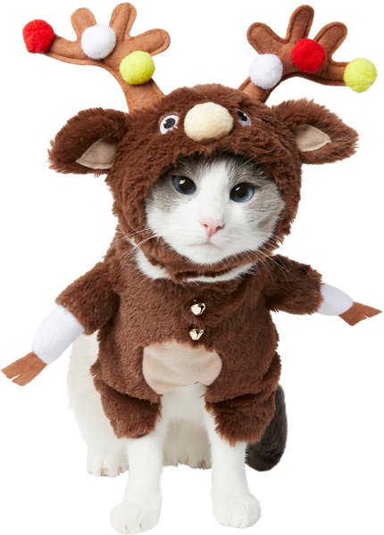Frisco Front Walking Reindeer Dog & Cat Costume, 1 count, Small slide 1 of 10