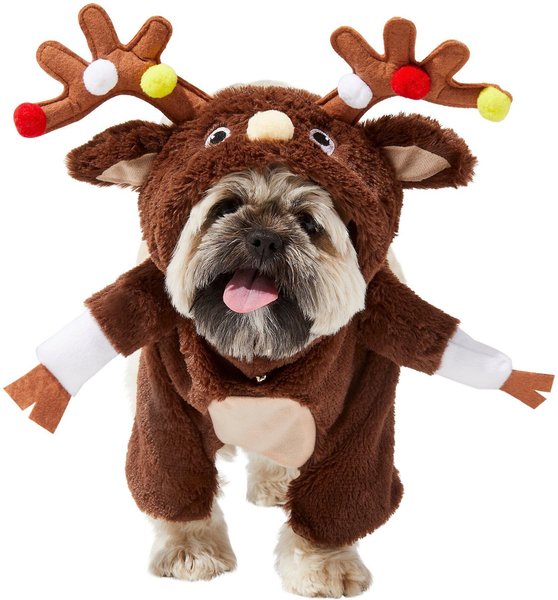 Frisco Front Walking Reindeer Dog & Cat Costume, 1 count, Medium slide 1 of 9