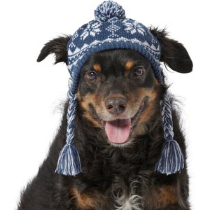 Frisco Fair Isle Dog & Cat Knitted Hat, Navy, Medium/Large