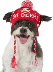 Frisco Oh Deer! Dog & Cat Knitted Hat, X-Small/Small