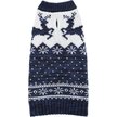 Frisco Deluxe Marled Fair Isle Reindeer Dog & Cat Sweater, Red