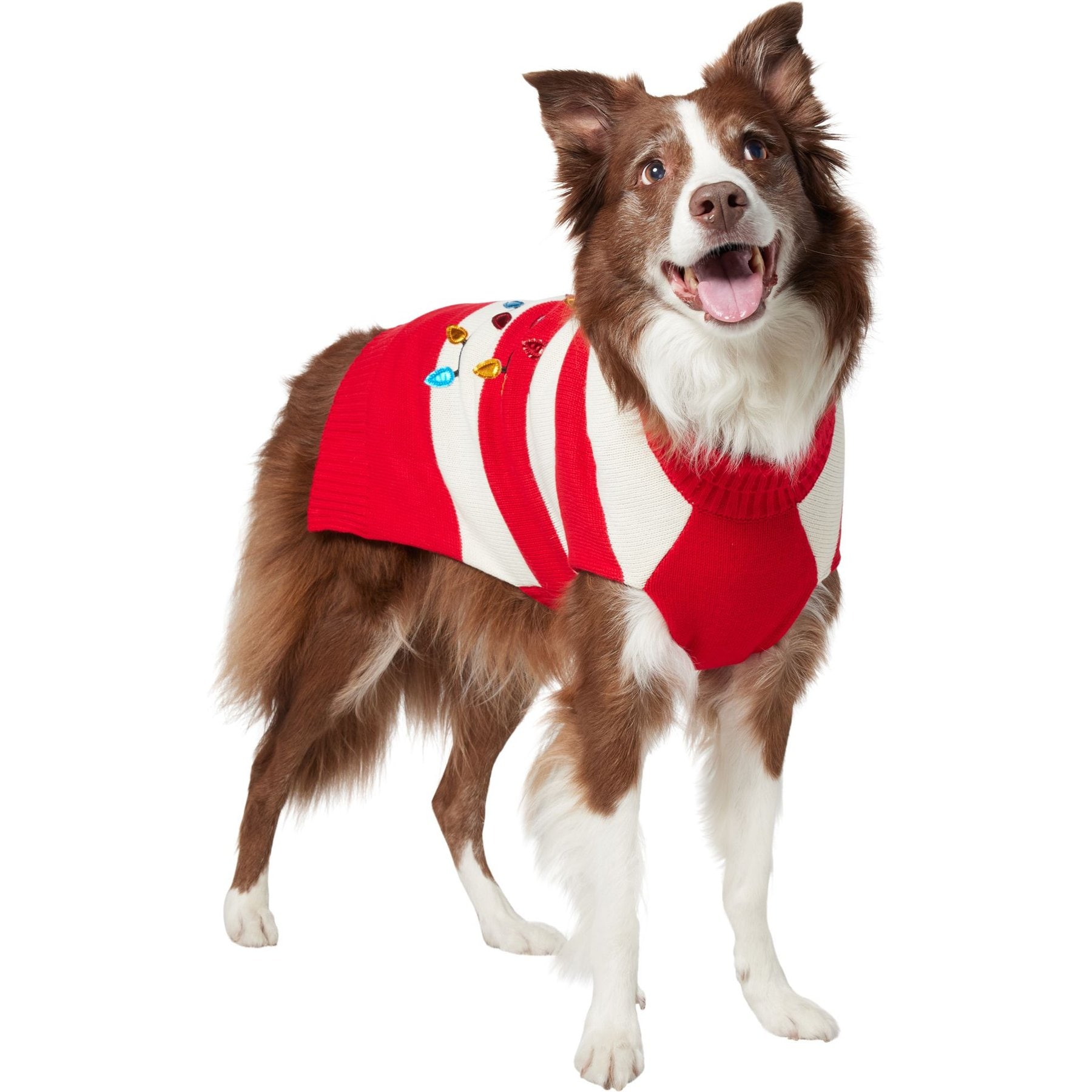 Frisco String Christmas Lights Dog & Cat Christmas Sweater, 1 count, XX-Large