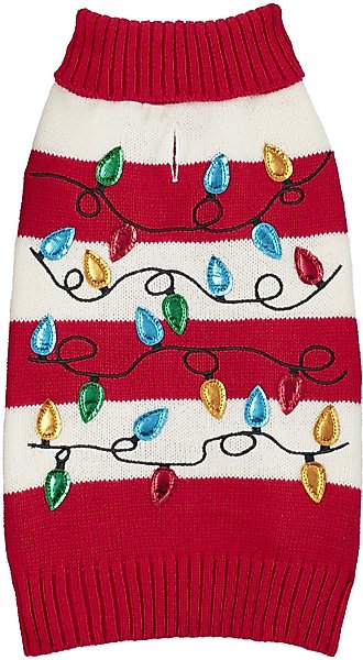 Show full view: Frisco String Christmas Lights Dog & Cat Christmas Sweater, 1 count, XXX-Large slide 3 of 8