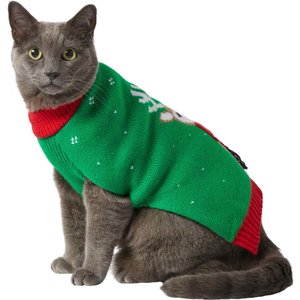 Frisco Bundled Up Reindeer Dog & Cat Christmas Sweater, Small