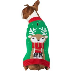 Frisco Bundled Up Reindeer Dog & Cat Christmas Sweater, XX-Large