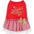Frisco Too Cute for the Naughty List Dog & Cat Dress, X-Small