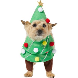 Frisco Front Walking Christmas Tree Dog & Cat Costume, Medium