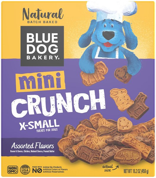 Blue Dog Bakery Mini-Crunch Assorted Flavors Dog Treats, 18 oz-box slide 1 of 4