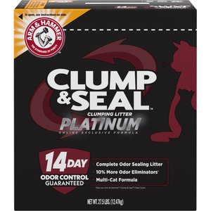 Arm & Hammer Litter Platinum Clump & Seal Cat Litter, 27.5-lb box