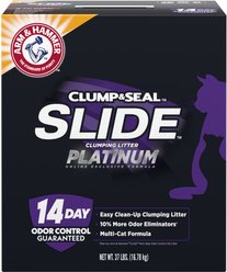 Arm & Hammer Litter SLIDE Platinum Easy Clean-Up Multi-Cat Clumping Cat Litter, 37-lb box