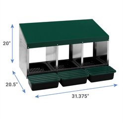 Homestead Essentials 3 Compartment Poultry Nesting Box slide 2 of 3