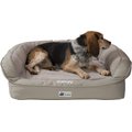 3 Dog Pet Supply EZ Wash Headrest Personalized Bolster Dog Bed w/Removable Cover, Sage, Small