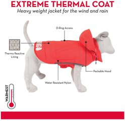 KONG Extreme Thermal Insulated Dog Parka, Red, X-Small slide 2 of 5
