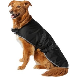 KONG Rip-Stop Insulated Dog Blanket Coat, Black, Large