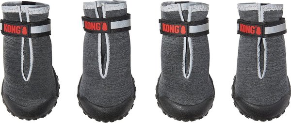 KONG Marl Knit Dog Booties, Gray, Small slide 1 of 2
