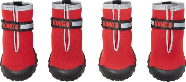 KONG Marl Knit Dog Booties, Red, Large slide 1 of 3