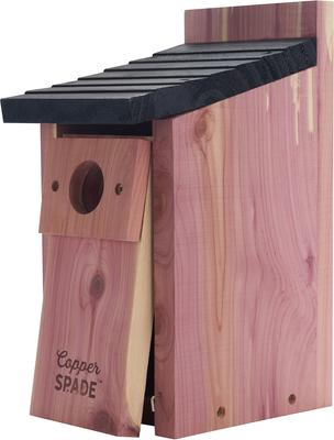 Show full view: Copper Spade Cedar Bluebird Bird House slide 2 of 7