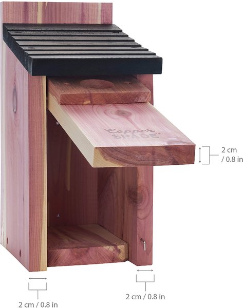 Copper Spade Cedar Bluebird Bird House