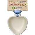 Choco Nose Mini Heart Locking Small Pet Feeding Bowl, Blue