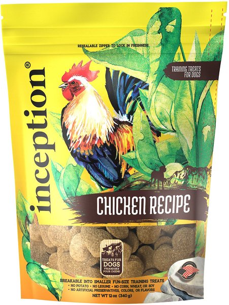 Inception Chicken Recipe Biscuit Training Dog Treat, 12-oz bag slide 1 of 6