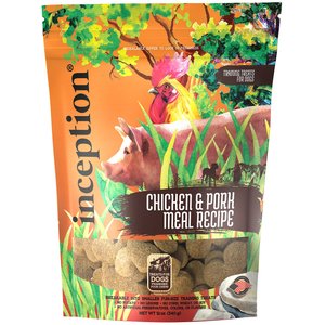 Inception Chicken & Pork Meal Recipe Biscuit Training Dog Treat, 12-oz bag