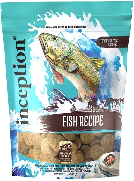 Inception Fish Recipe Biscuit Training Dog Treat, 12-oz bag slide 1 of 6