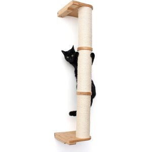 CatastrophiCreations Sisal Cat Climbing Pole, 3-tier, Natural