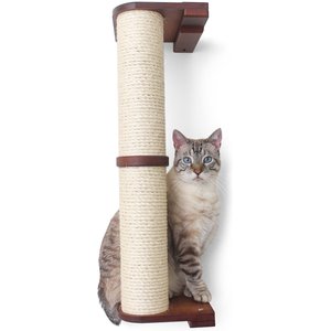 CatastrophiCreations Sisal Cat Climbing Pole, 2-tier, English Chestnut