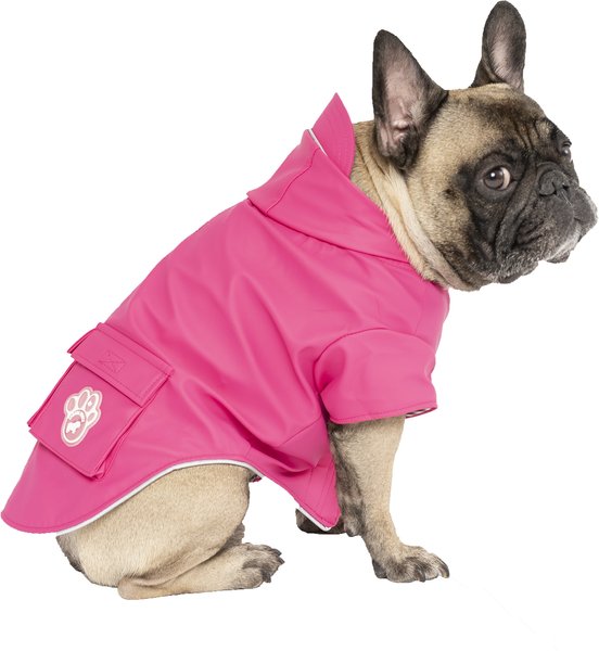Canada Pooch Torrential Tracker Dog Raincoat, 12, Pink slide 1 of 4
