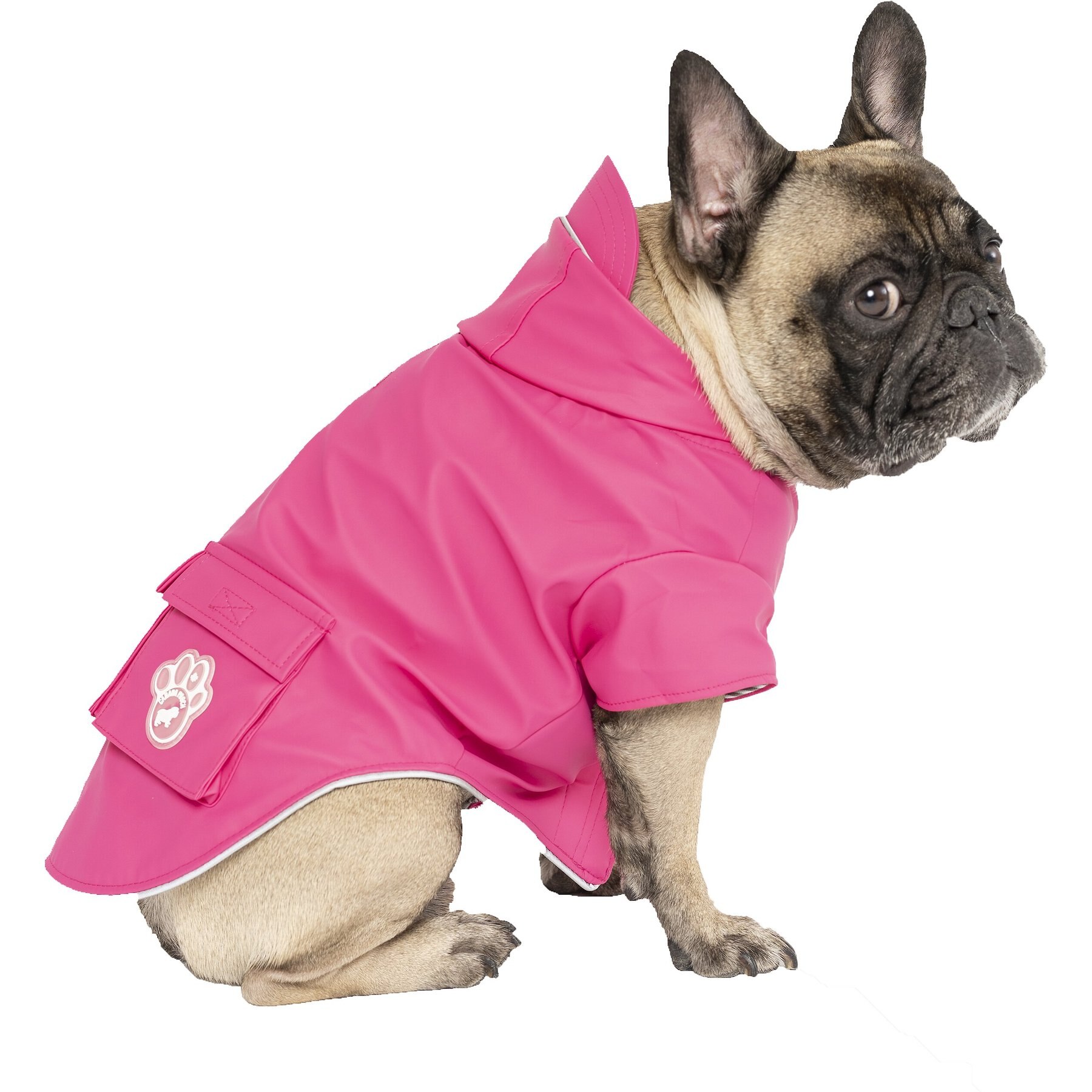 CANADA POOCH Torrential Tracker Dog Raincoat, 16, Pink