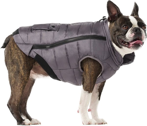 Canada Pooch Peak Performance Insulated Dog Vest, Gray, 10 slide 1 of 5