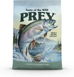 Taste of the Wild PREY Trout Formula Limited Ingredient Recipe Dry Dog Food, 25-lb bag
