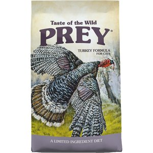 Taste of the Wild PREY Turkey Formula Limited Ingredient Recipe Dry Cat Food, 6-lb bag