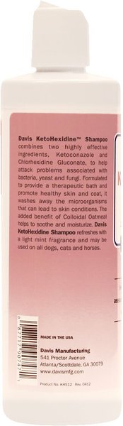 DAVIS KetoHexidine Dog & Cat Shampoo, 12-fl oz bottle - Chewy.com